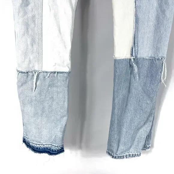 Levi's 501‎ 90s Freehand Folk Jeans Premium Light Blue Button Fly Straight Sz 28 - Picture 7 of 15